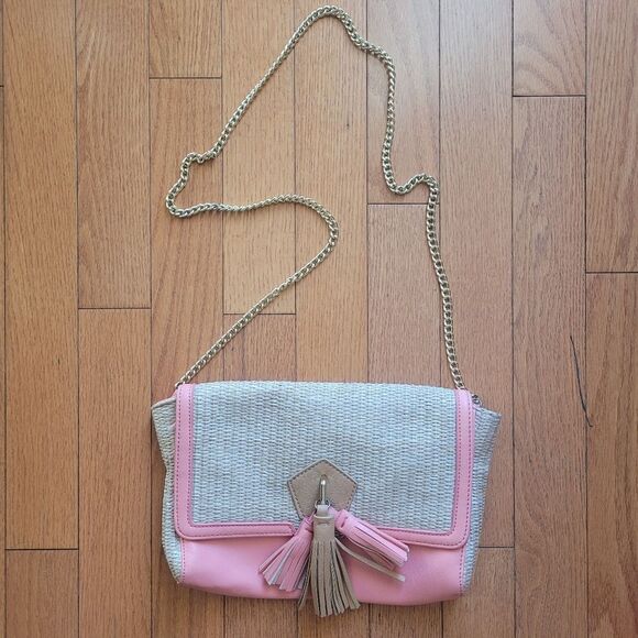 Danielle Nicole Straw Purse (Pink) - Picture 1 of 4